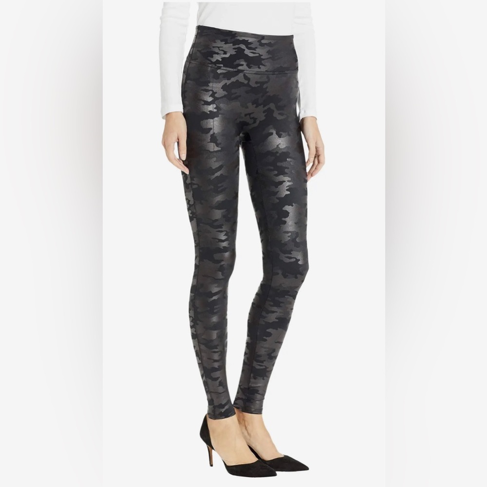 Spanx Black Faux Leather Leggings